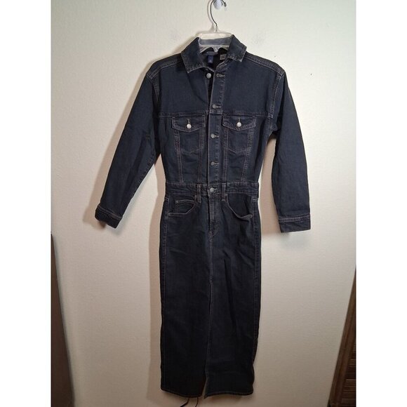 Universal Thread Dresses & Skirts - NWOT Universal Thread Denim Maxi Dress Black Wash Jean Women's Size 00